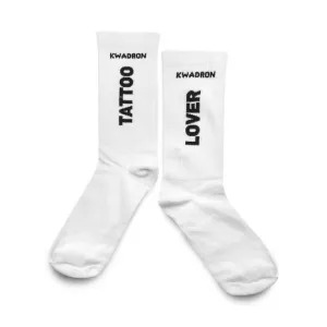 SOCKS TATTOO LOVER BY KWADRON - WHITE