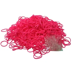GUMMI FÜR MASCHINEN - ROSA, 200 STÜCK